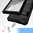 Obrnené puzdro pre Samsung Galaxy S25 Ultra, R-JUST, čierne
