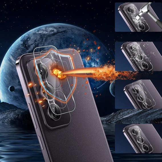 Tvrdené sklo na fotoaparát pre Oppo Reno 12, priehľadné