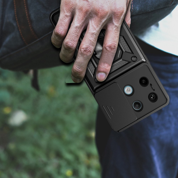 Obal na mobil pre Xiaomi Redmi Note 13 Pro 5G, CamShield Slide, čierne