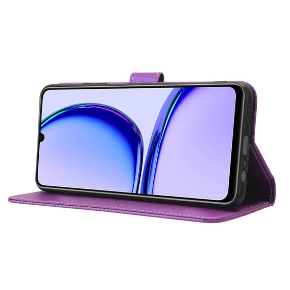 Klapkové puzdro pre Realme Note 50, Wallet Smart Magnet, fialové