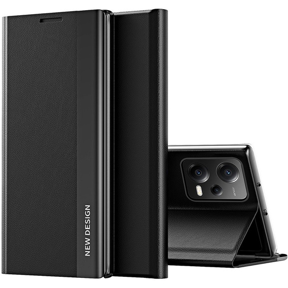 Klapkové puzdro pre Xiaomi Poco X5 5G / Redmi Note 12 5G, Side Magnetic, čierne
