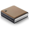 Puzdro pre Samsung Galaxy Z Flip7 FE / Z Flip6, CASEME Litchi Leather, hnedé