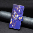Klapkové puzdro pre Xiaomi Redmi Note 13 5G, Wallet, Butterflies fialové
