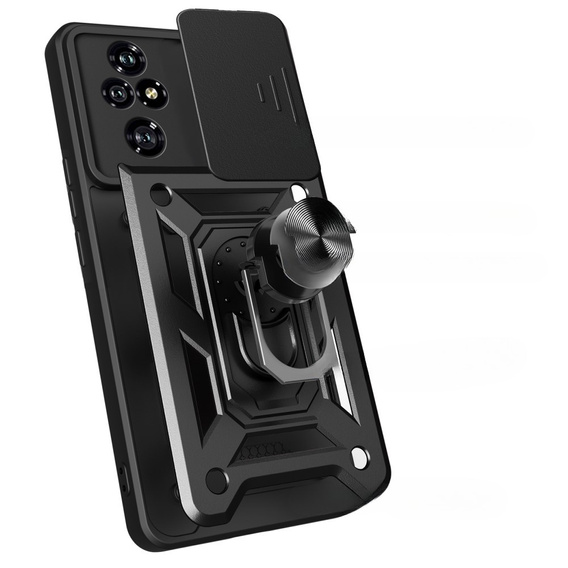 Obal na mobil pre Honor 200 Pro 5G, CamShield Slide, čierne