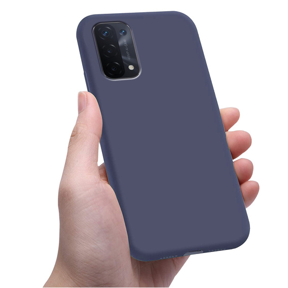 Tenké puzdro pre Oppo A54 5G / A74 5G / A93 5G, Slim, tmavomodré