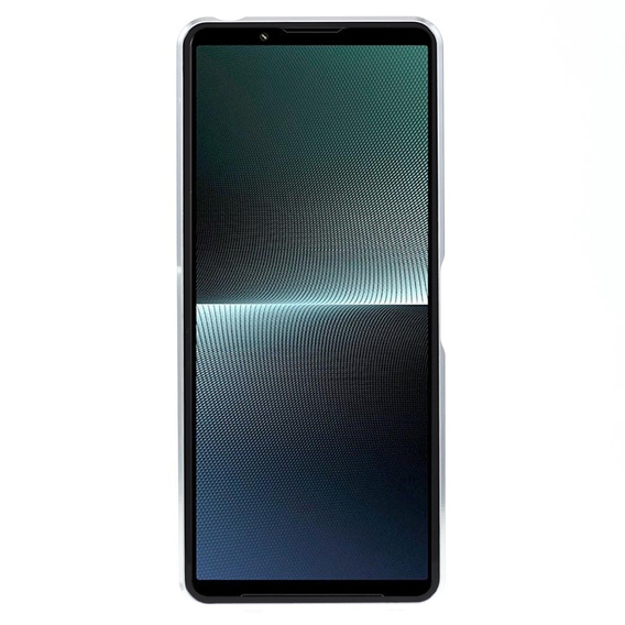 Puzdro pre Sony Xperia 1 V, Magnetic Dual Glass, strieborné