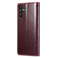 CASEME flipové puzdro pre Samsung Galaxy A34 5G, Waxy Textured, červené