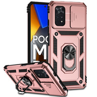 Obal na mobil pre Xiaomi Poco M4 Pro 4G, CamShield Slide, ružové rose gold