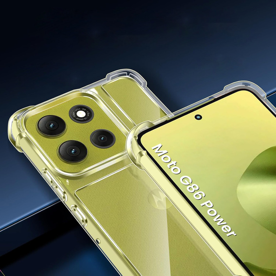 Obal na mobil pre Motorola Moto G86 Power 5G, Dropproof, priehľadné