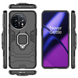 Obal na mobil pre OnePlus 11 5G, Kickstand Ring, čierne