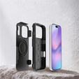 Puzdro MagForce pre iPhone 17 Pro, pre MagSafe, pancierované, čierne