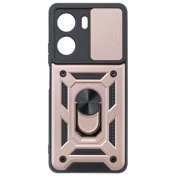 Obal na mobil pre Xiaomi Redmi 13C / Poco C65, CamShield Slide, ružové rose gold