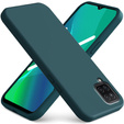 Obal na mobil pre Samsung Galaxy A12 / M12 / A12 2021, Silicone Lite, tmavozelené