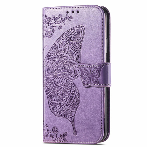 Klapkové puzdro pre Realme Note 70T 4G, Butterfly, fialové