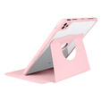 Puzdro pre iPad Pro 11" 2022/2021/2020 (4/3/2 gen.), s priestorom pre stylus, otočné o 360°, ružové