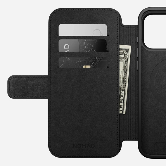 Puzdro Nomad pre iPhone 17 Pro Max, Modern Leather Folio, hnedé