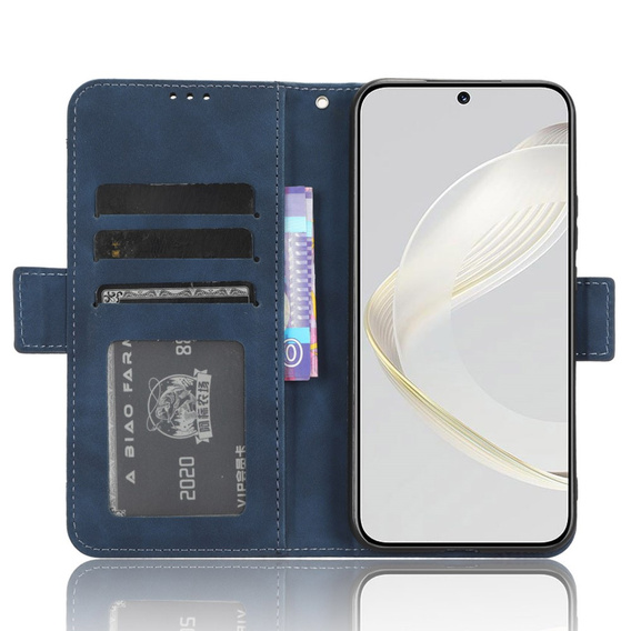 Klapkové puzdro pre Huawei Nova 11, Card Slot, tmavomodré