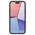Puzdro Spigen pre iPhone 15, Ultra Hybrid, čierne + tvrdené sklo 9H