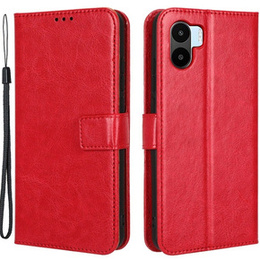 Klapkové puzdro pre Xiaomi Redmi A1 4G / A2 4G, Crazy Horse Wallet, červené