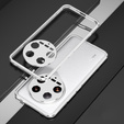 Puzdro pre Xiaomi 14 Ultra, Armor Bumper, s krytom objektívu, strieborné
