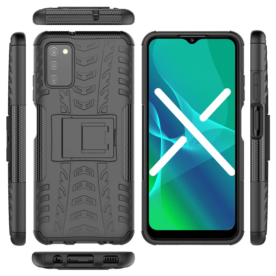 Obal na mobil pre Samsung Galaxy A03s, Tire Armor, čierne