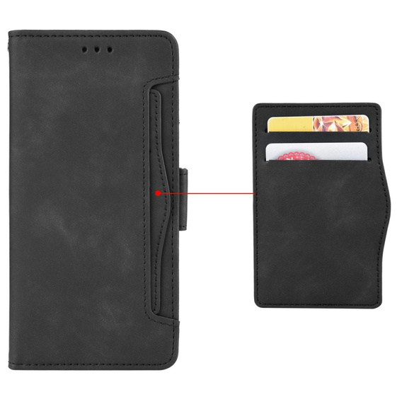 Klapkové puzdro pre Oppo Reno 13F / Oppo Reno 13FS, Card Slot, čierne