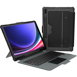 Puzdro + klávesnica Galaxy Tab S9+, NILLKIN Bumper Pen Slot, čierne