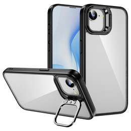 Puzdro pre Iphone 16E, Kickstand Frame, transparentné / čierne