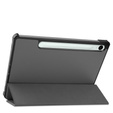 Puzdro pre Samsung Galaxy Tab S9 FE, trojskladové, sivé