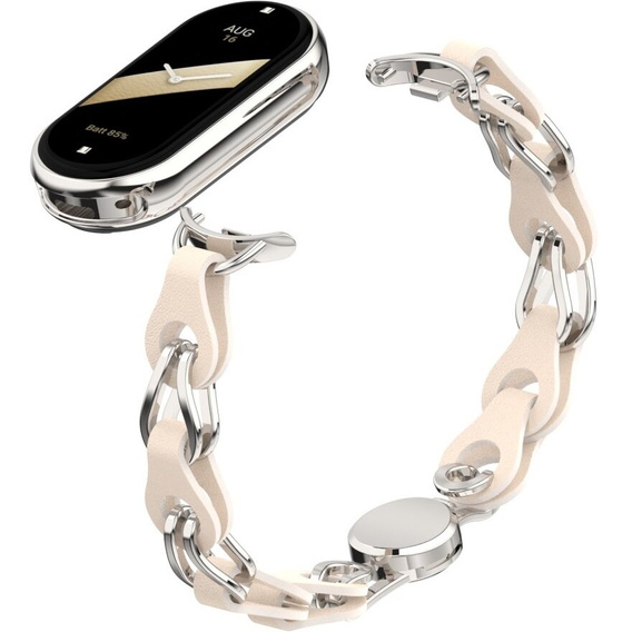 Kobieca bransoleta do Xiaomi Smart Band 10 / 9 / 8, Czarna