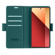 Puzdro pre Xiaomi Redmi Note 13 Pro 4G / Xiaomi Redmi Note 14S / Xiaomi Poco M6 Pro 4G, ERBORD Glossy Litchi, flipová peňaženka, zelený