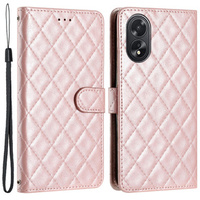 Klapkové puzdro pre Oppo A38 4G / Oppo A18 4G, Wallet, BINFEN COLOR, ružové rose gold