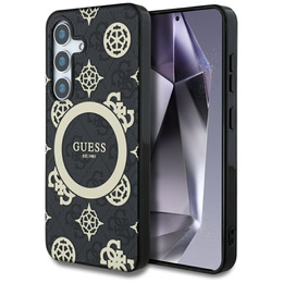 GUESS Magnetické puzdro IML Peony pre Samsung Galaxy S25