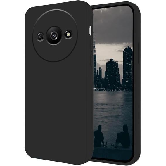 Obal na mobil pre Xiaomi Redmi A3, Silicone Lite, čierne
