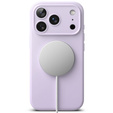 Puzdro Ringke pre iPhone 17 Pro Max, silikónové magnetické puzdro MagSafe, svetlo fialové