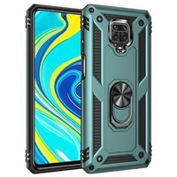 Pancierované obal na mobil pre Xiaomi Redmi Note 9S / 9 Pro, Nox Case Ring, zelený