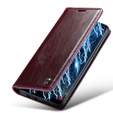 CASEME flipové puzdro pre Samsung Galaxy S8, Waxy Textured, červené
