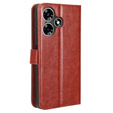 Klapkové puzdro pre Infinix Hot 30, Crazy Horse Wallet, hnedé