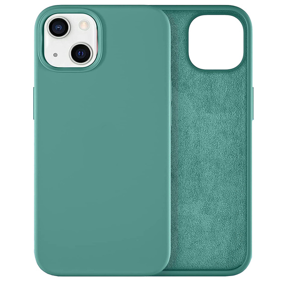 Obal na mobil pre iPhone 14, Silicone Lite, zelený