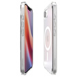Puzdro MagSafe Spigen pre Iphone 16E, Ultra Hybrid, transparentné / biele + tvrdené sklo 9H