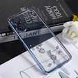 Puzdro pre Oppo Reno8 T 4G, Glitter Flower, modré