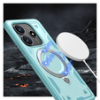 Puzdro pre Xiaomi Redmi Note 14 5G, Military MagSafe, modré + sklo 9H