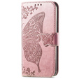 Klapkové puzdro pre Samsung Galaxy A26, Butterfly, ružové rose gold