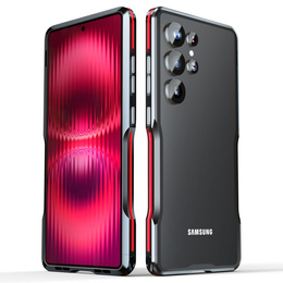 Puzdro LUPHIE pre Samsung Galaxy S25 Ultra, Armor Bumper, čierne