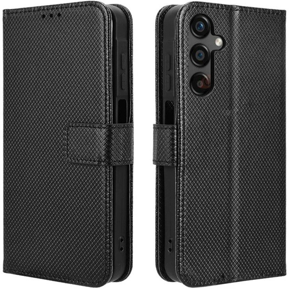 Klapkové puzdro pre Samsung Galaxy M55 5G, Wallet Smart Magnet, čierne