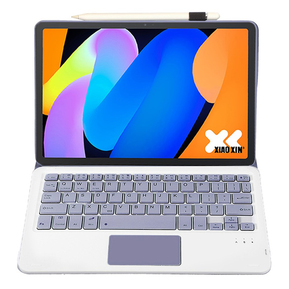 Puzdro s Bluetooth klávesnicou s dotykovou plochou pre Lenovo Idea Tab 11" 2025 TB336FU TB336ZU, fialové