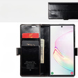 CASEME flipové puzdro pre Samsung Galaxy Note 10 Plus, Waxy Textured, čierne