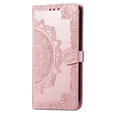 Klapkové puzdro pre Xiaomi 14T Pro, Mandala, ružové rose gold