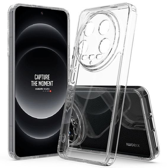 Obal na mobil pre Xiaomi 14 Ultra, Fusion Hybrid, priehľadné