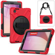 Detské puzdro pre Lenovo Tab M8 Gen 4 TB-300FU, pancierované s popruhom, červené
